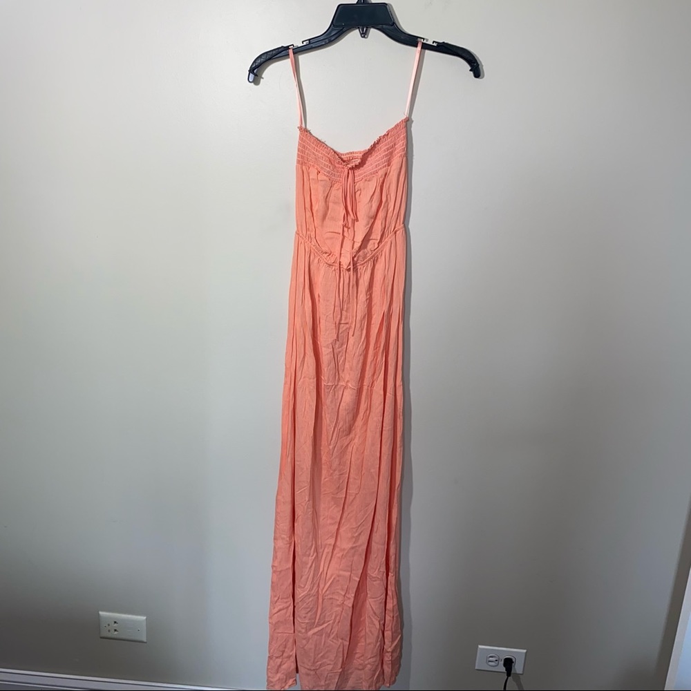 Soul Harmony energy Orange Strapless Maxi Dress size XS